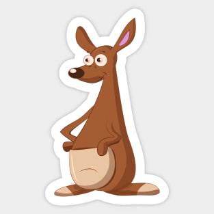 Cartoon Kangaroo Sticker